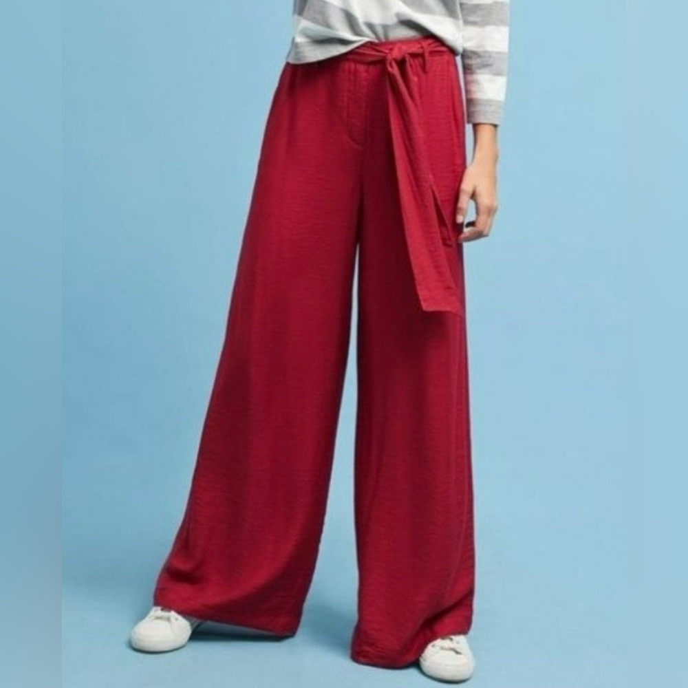 Anthropologie *Maeve* Ultra Wide Leg Trousers Size 12
